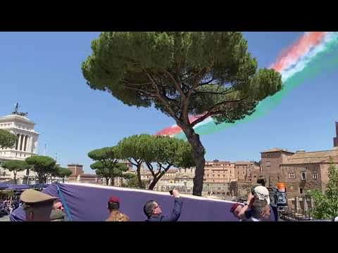 2 giugno 2022 - Le Frecce Tricolori sui Fori Imperiali per la Festa della Repubblica