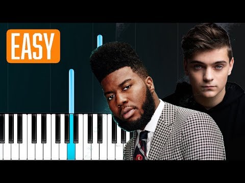 Martin Garrix ft Khalid - "Ocean" 100% EASY PIANO TUTORIAL