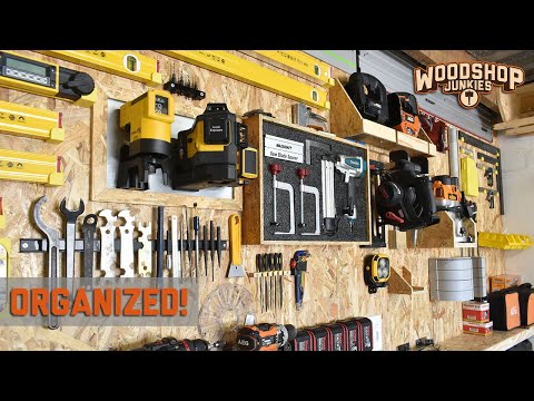 Get Organized! - Small Workshop Tool Wall - No More French Cleats!