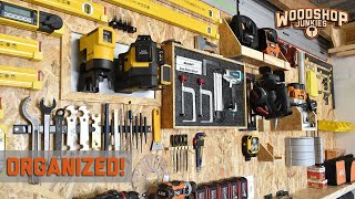 Get Organized! - Small Workshop Tool Wall - No More French Cleats!