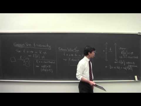 Math 101 Introduction to Analysis 120415: Compactness and Continuity