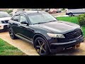 Fx35 Plasti Dip On Rims Grill And Bottom Bumper