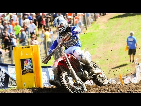 Trey Canard Big Holeshot Crash - 2013 Unadilla MX 450 Moto 2