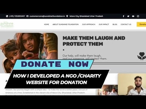 Donation Website for an NGO — client website video