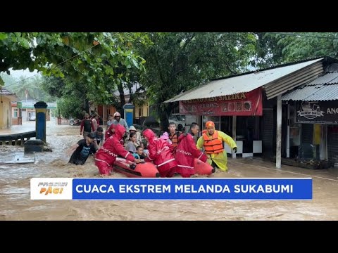 POLISI EVAKUASI WARGA TERDAMPAK BANJIR DI PELABUHAN RATU