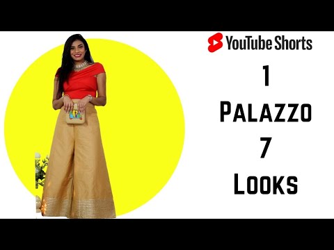 Festive Outfits With 1 PALAZZO PANTS | #shorts #aanchalshorts | Aanchal