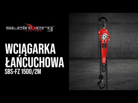 Video - Wciągarka łańcuchowa - 1500 kg - 2 m