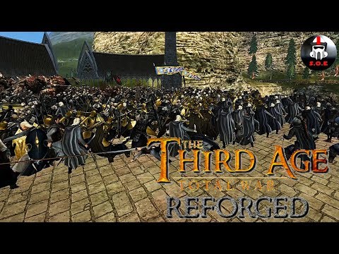 Elves Evacuating To The White Harbour (3 v 4) - Third Age Total War Reforged