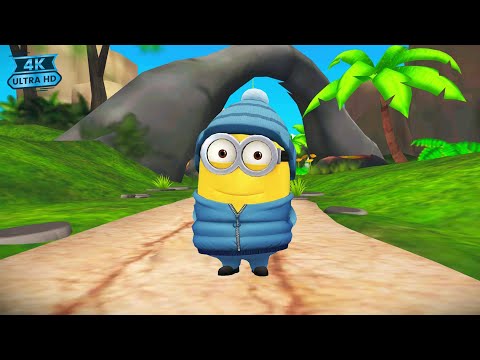 Despicable Me Minion Rush The Volcano Island with Snowboarder minion