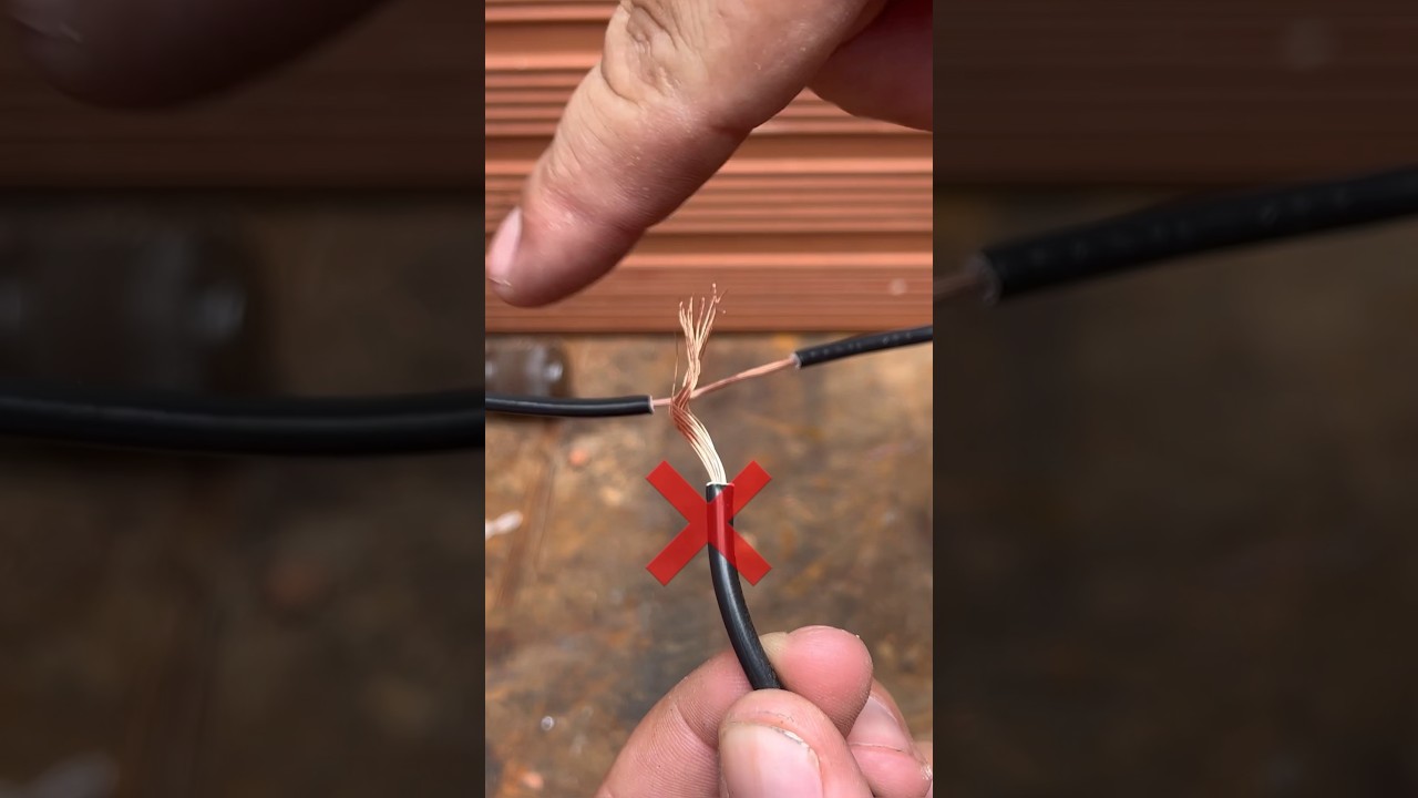 A emenda que os melhores eletricistas usam para isolar #eletrica #eletricista #dicas