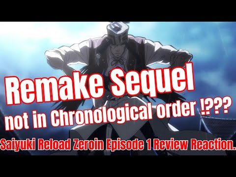Saiyuki Reload Zeroin Episode 1 Review Reaction. Remake Sequel not in Chronological order !???