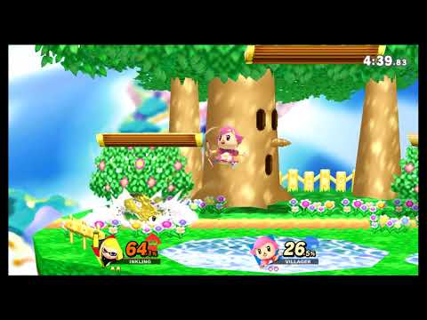Super Smash Bros Ultimate Babymario (inkling) vs Cappuccino (villager)