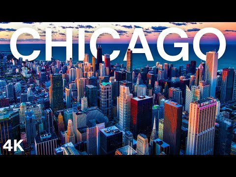 Chicago, USA 🇺🇸 4K Ultra HD Drone Video - Flying Over Chicago