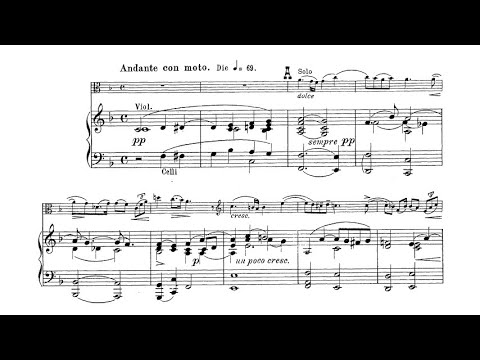 Max Bruch - Romance for viola and orchestra Op. 85 (audio + sheet music)