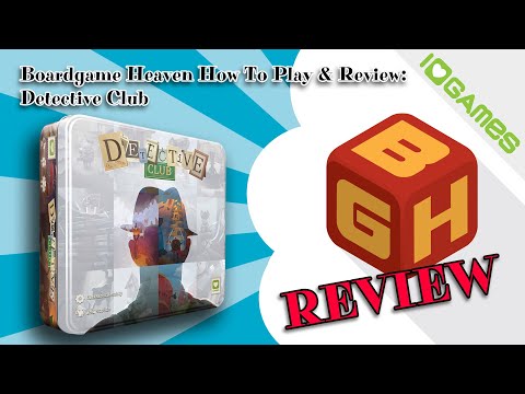Boardgame Heaven Unboxing, How To Play & Review 183: Detective Club (iGames)