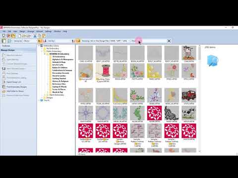 23.03 Master BERNINA Embroidery Software 8—Manage Design Toolbar