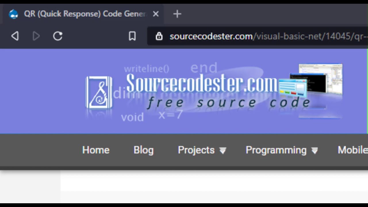 QR Quick Response Code Generator using VB NET Tutorial