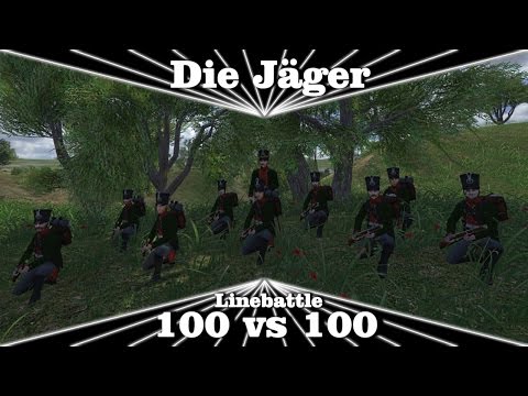 Mount and Blade Napoleonic Wars - 100vs100 - Linebattle als Jäger [Deutsch/Full HD]