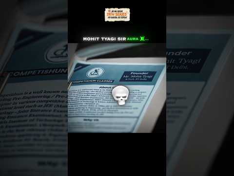 Mohit Sir Aura 🔥🤯 iit motivational #shorts #iitjee #jeeadvanced #jeemains2026 #neet #viral