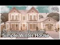 Bloxburg - Simple Winter House Speedbuild (no advanced placement) | exterior