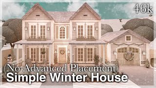 Bloxburg - Simple Winter House Speedbuild (no advanced placement) | exterior
