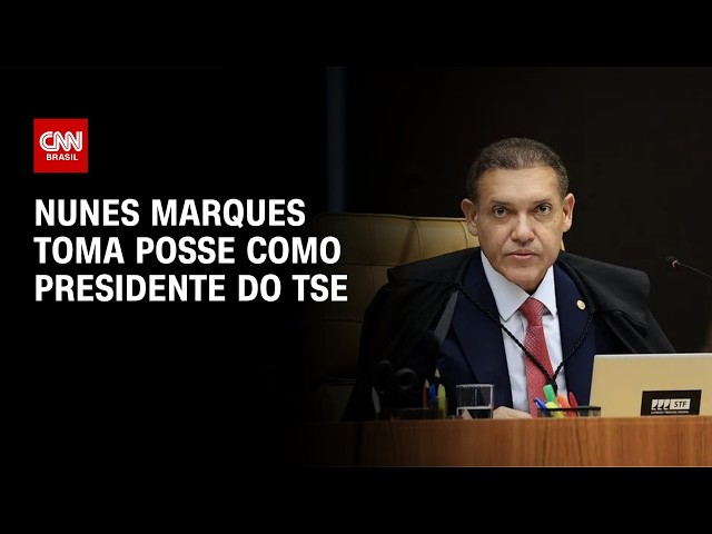 Kassio Nunes Marques toma posse da presidência do TSE nesta terça (12) | CNN NOVO DIA