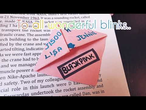 diy BLACK PINK bookmark!! (easy!!)➡️➡️to all blinks!!