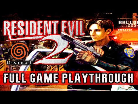 RESIDENT EVIL 2 (SEGA Dreamcast) LEON - FULL GAME "NIGHTMARE MODE" | Complete Walkthrough【4K UHD】