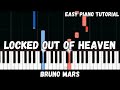 Bruno Mars Locked Out Of Heaven Easy Piano Tutorial