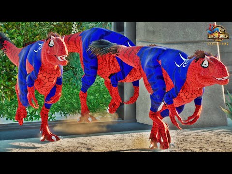 New! Dinosaur YUTYRANNUS SPİDERMAN  VS T-REX & I-REX Jurassic World Evolution 2 Feathered Species !