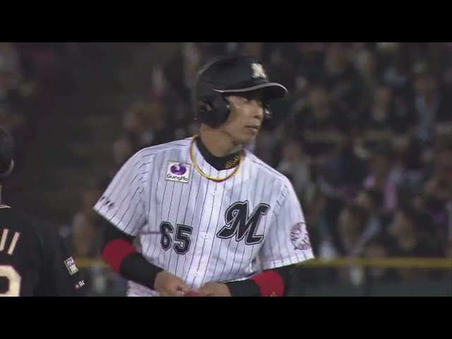 【9回表】 マリーンズ・加藤がチャンスを生かすタイムリー2ベースで追加点!! 2017/8/6 E-M
