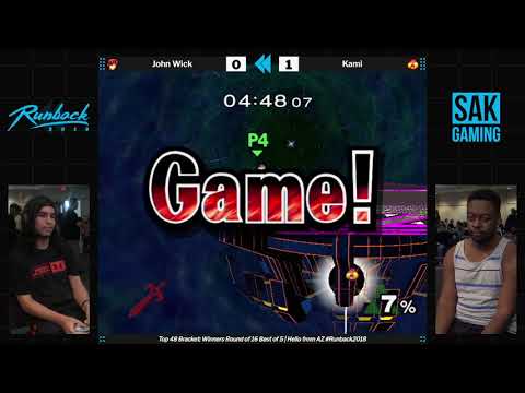 Runback 2018 WR4 - John Wick (Marth) vs Kami (Sheik)