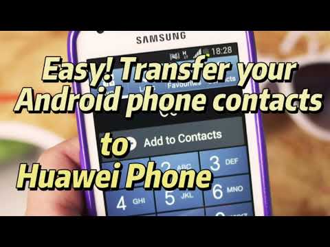 Easy! Transfer your Android phone contacts to Huawei Phone contact. #hoobasics