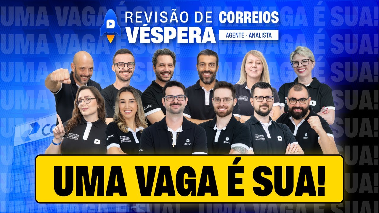 Concurso Correios | AULÃO PRÉ-PROVA | Agente: Carteiro + Analista: Advogado