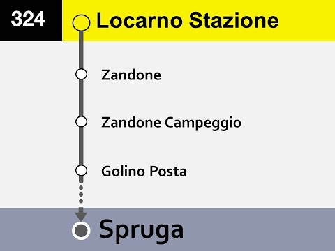 [PostAuto] Ansagen Bus 324 Locarno - Spruga