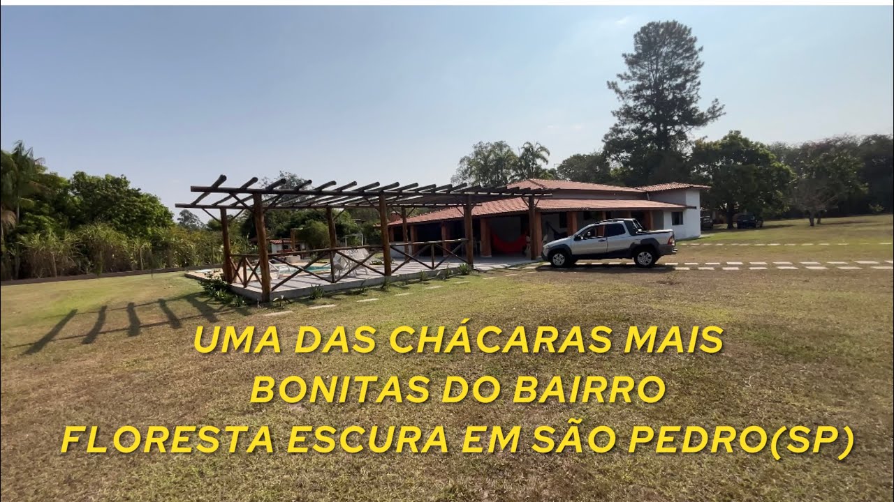 A CHÁCARA DOS SEUS SONHOS ESTÁ COM CERTEZA NESSE VÍDEO/ BAIRRO FLORESTA ESCURA EM SÃO PEDRO(SP)