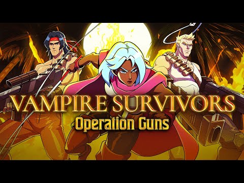 Vampire Survivors: Operation Guns DLC feat. Contra - Coming 9th May
