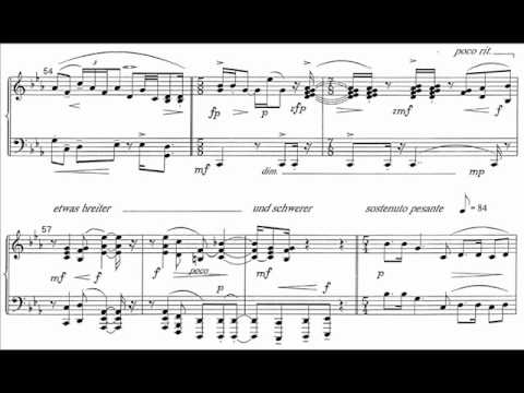 Wolpe - Piano Sonata No. 1, op. 1 (Holzman) Audio + Sheet music
