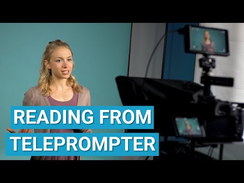 Tips for Reading from a Teleprompter