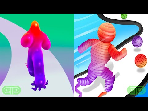 Blob Runner 3D Vs Rope-Man Run Android iOS Mobile Gameplay Walkthrough 13733