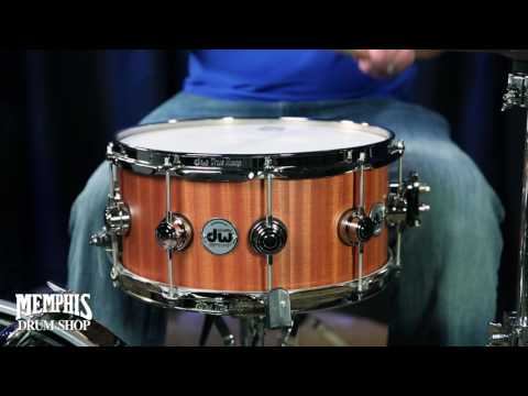 DW 14x6.5 Collector's Series Cherry/Mahogany Snare Drum - Natural Cherry