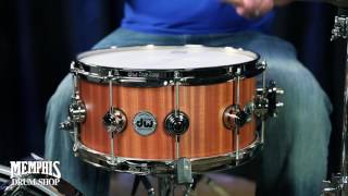 Video thumbnail for DW 14x6.5 Collector's Series Cherry/Mahogany Snare Drum - Natural Cherry by Memphis Drum Shop