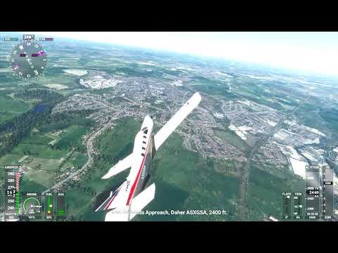 Flying over Ilkeston - Microsoft flight Sim