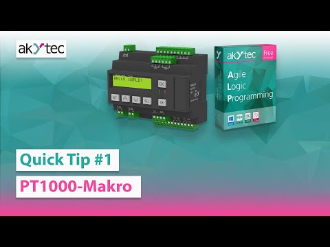 PT1000 Macro & PR200 | akYtec Quick Tip #1