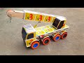 How To Make Matchbox Crane Truck At Home Diy Matchbox Jcb Crane Truck Dc Motor Ideas