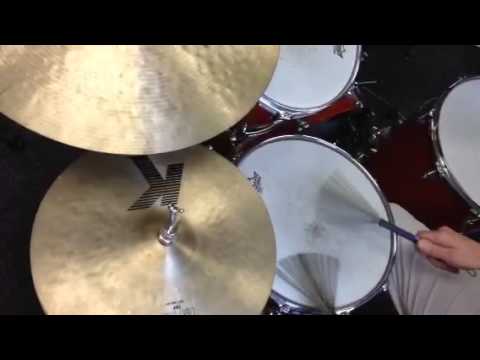 1 Min Brush Lesson - Jazz Waltz on Drums