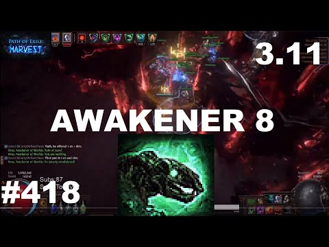 AWAKENER 8 VS. CARRION GOLEM ELEMENTALIST BUILD (3842 Life) - 418