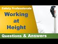 Working At Height Questions And Answers Safety Training