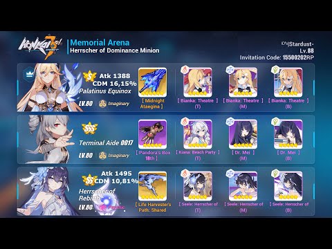 HI3 SEA - [EX MA] HoD Minion (SSS) 39933/47920 - PE(S0)/TA/HRB(SS0) + *3 Bunny