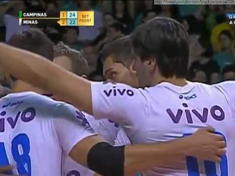 Superliga Masculina de Volei 2012/2013 (quartas de final) jogo 1 - Medley Campinas 2 x 3 Vivo Minas
